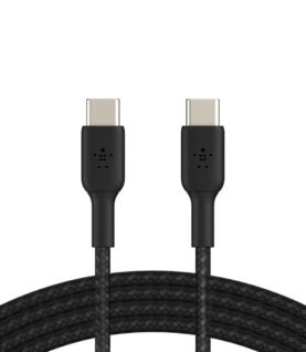 Belkin Cable  Braided USB-C to USB-C Cable (1m / 3.3ft, Black)
