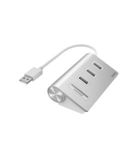 Hama USB Hub/Card Reader, 5 Ports, 3 x USB-A, SD, microSD