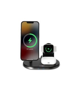 Hama "MagCharge" Multi-Charging Station, Wireless Charging for iPhone, AirPods,