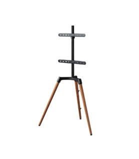 Hama REAL WOOD TV STAND, 165 CM (65), 400X400, SWIVEL, VARIABLE HEIGHT, BLK