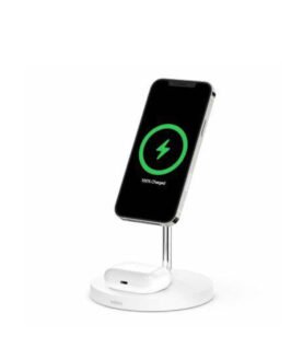 Belkin BOOST?CHARGE™ PRO 2-in-1 15W Wireless Charger Stand with MagSafe White