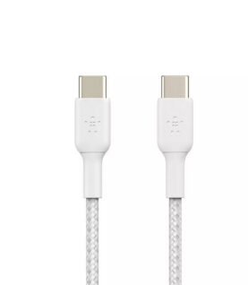 Belkin BoostCharge BRAIDED USB-C to USB-C 1M, White, 2pack