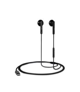 ttec Rio 2 USB-C Stereo In Ear Headset with Mic-Black